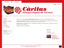 Tablet Screenshot of caritas.ecervera.cat